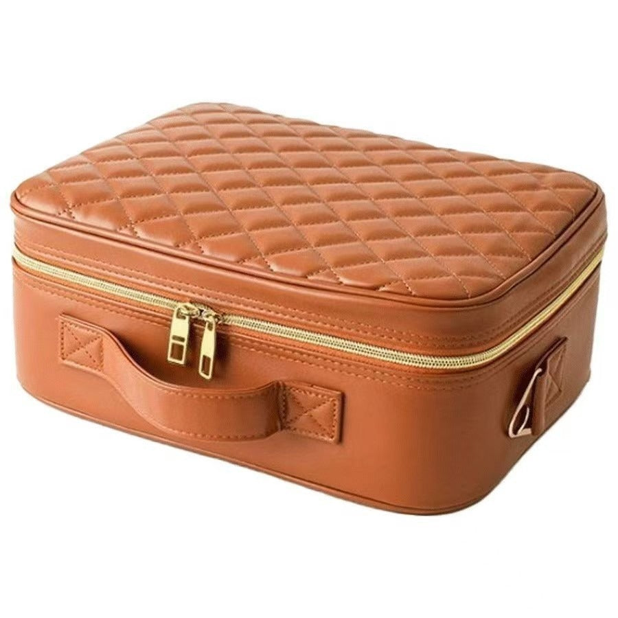 LED Illuminated Cosmetic Case with Detachable Mirror
