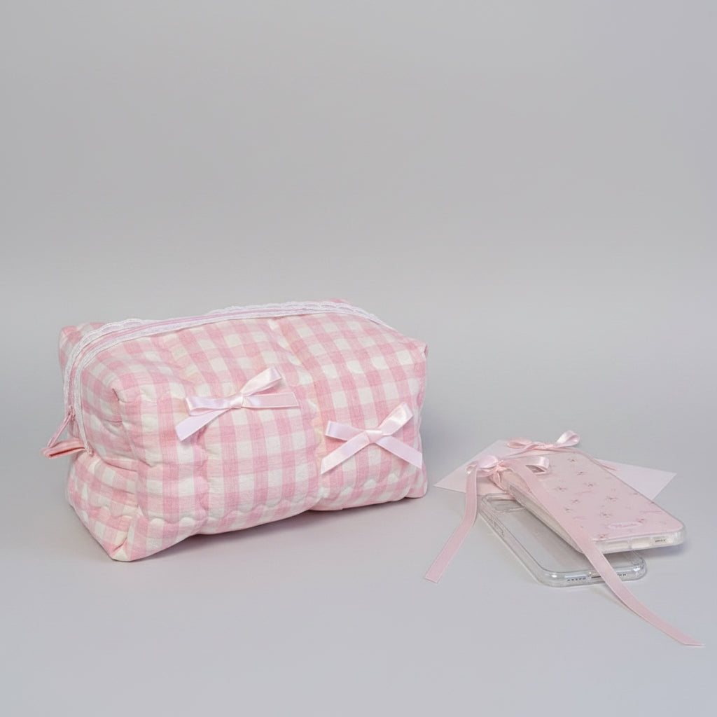 La Doux Quilted Cosmetic Case