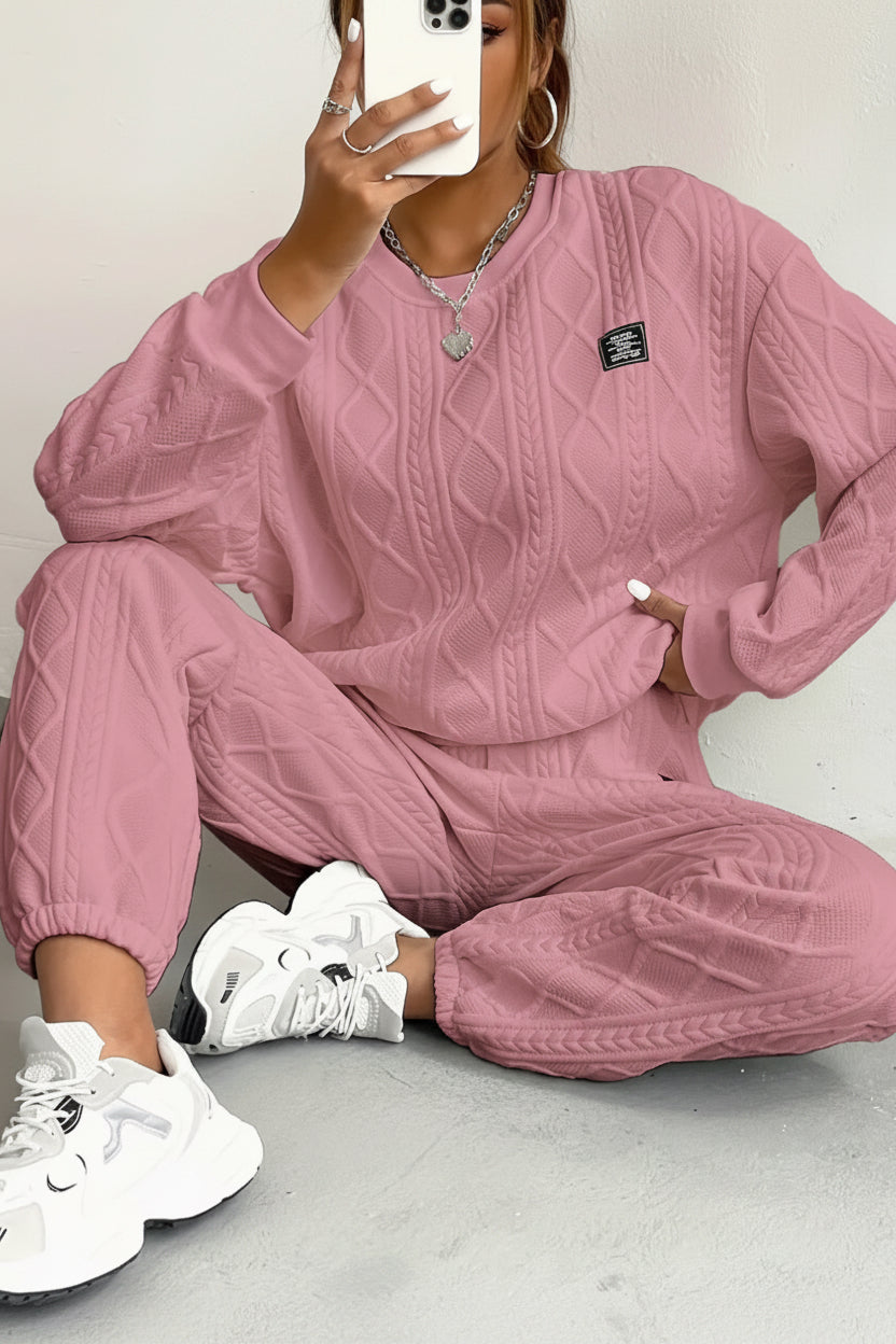 Fil d'Or Jacquard Two-Piece Lounge Set