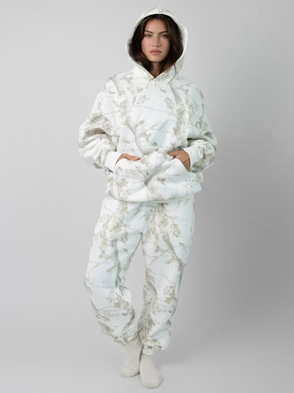 Forêt 3D Print Fleece Hoodie & Pants Set