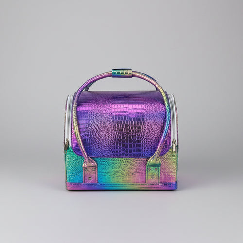 Croc Embossed Vanity Bag