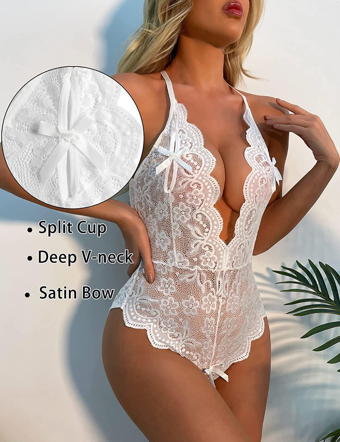 Lace Fantasy Lingerie Set — Mesh & Lace One-Piece