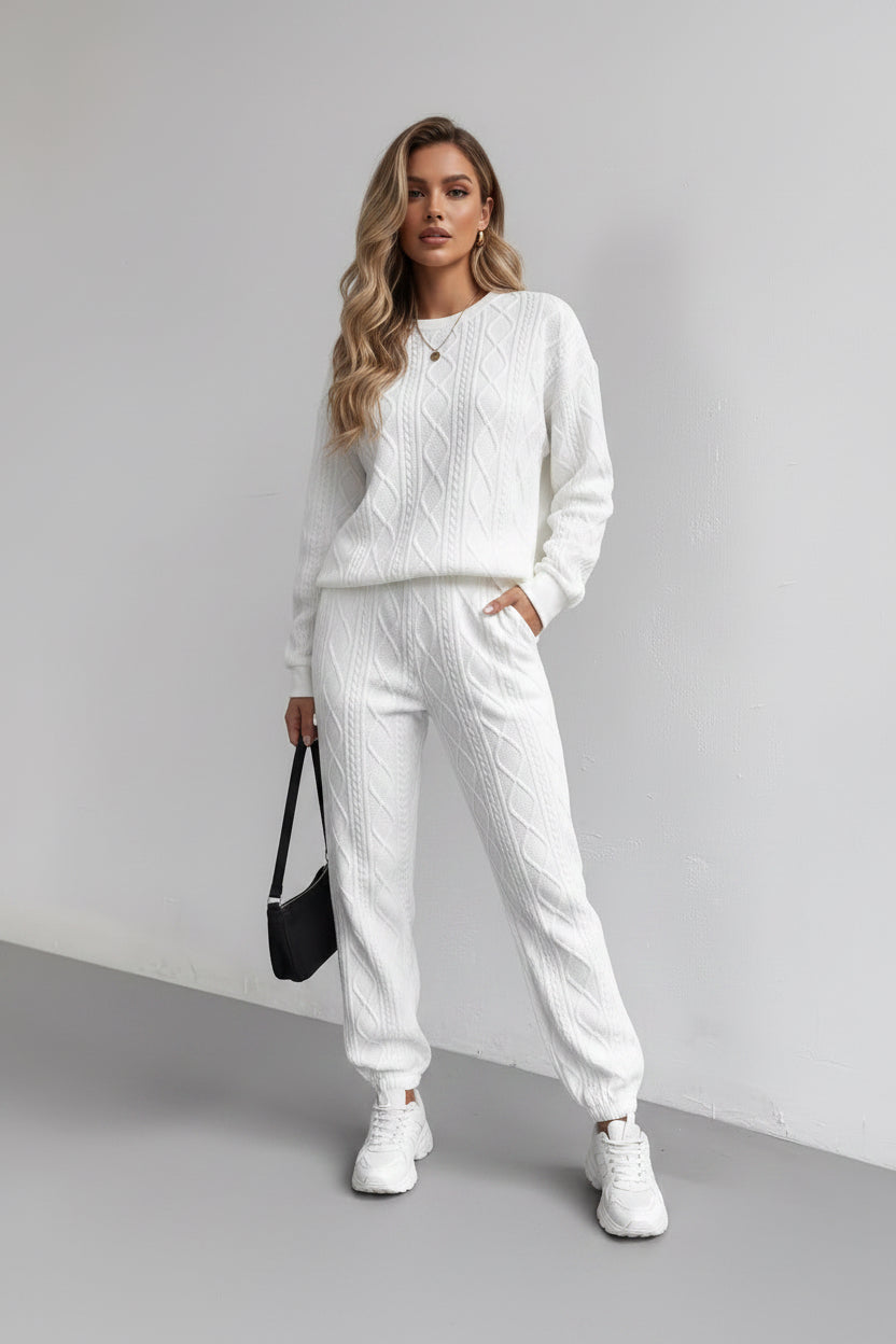 Fil d'Or Jacquard Two-Piece Lounge Set