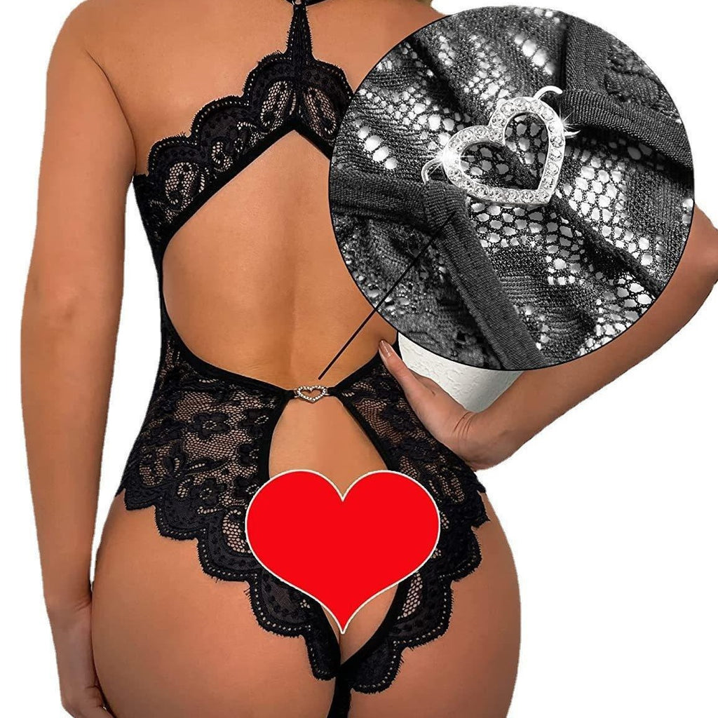 Lace Fantasy Lingerie Set — Mesh & Lace One-Piece