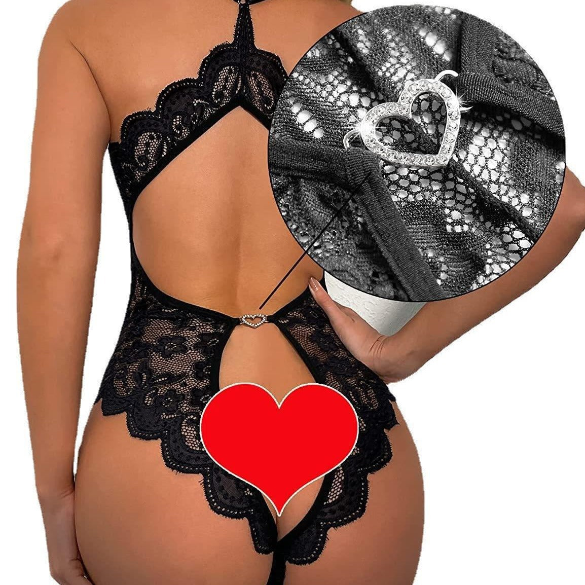 Lace Fantasy Lingerie Set — Mesh & Lace One-Piece