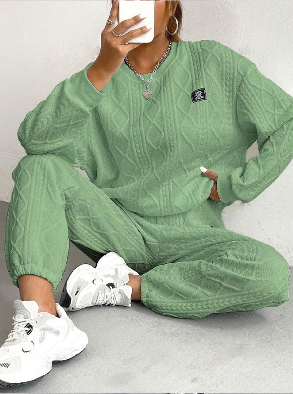 Fil d'Or Jacquard Two-Piece Lounge Set